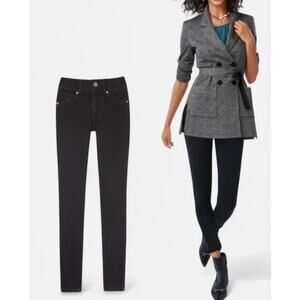 Cabi 3748 Cinch Skinny Black Jeans Womens Size 10 Midrise Stretch Casual Pockets